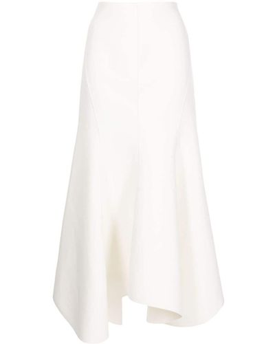 Acler Gloucester Gathered Midi Skirt - White