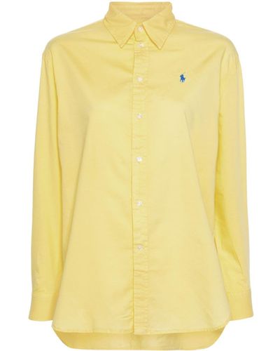 Polo Ralph Lauren Polo Pony-embroidered Shirt - Yellow