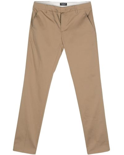 Dondup Pressed-crease trousers - Natur