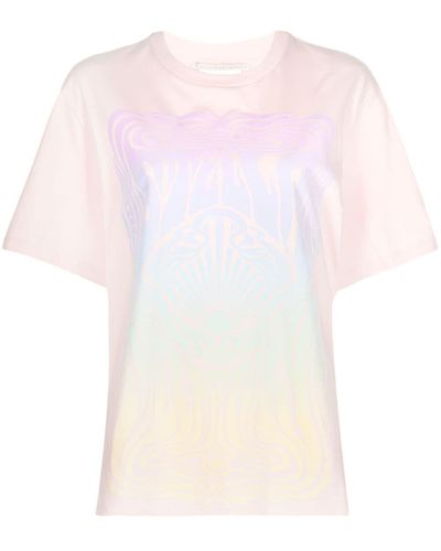 Stella McCartney T-shirt Met Print - Wit