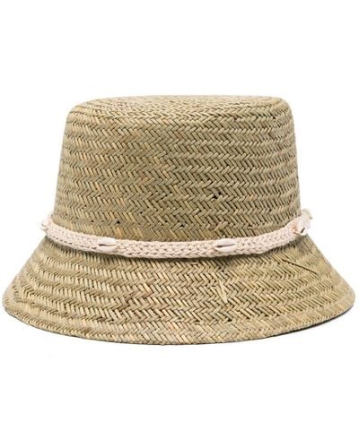 Alanui Shell-embellished Bucket Hat - Natural