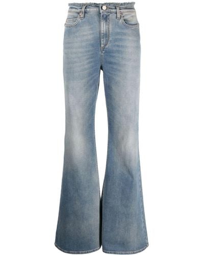 Dorothee Schumacher Logo-patch Cotton Wide-leg Jeans - Blue