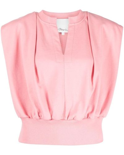 3.1 Phillip Lim Sleeveless French Terry Top - Pink