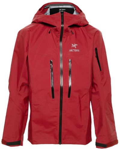 Arc'teryx Alpha waterproof hooded jacket - Rouge