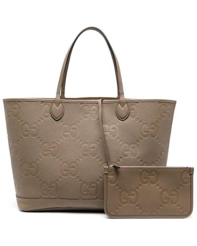 Gucci Shopper mit Logo-Muster - Braun