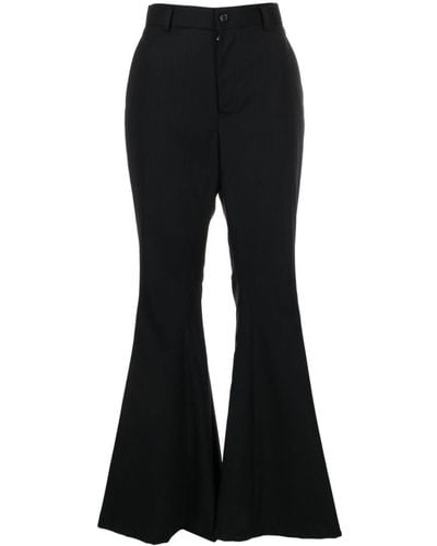 Noir Kei Ninomiya High-waist Flared Trousers - Black