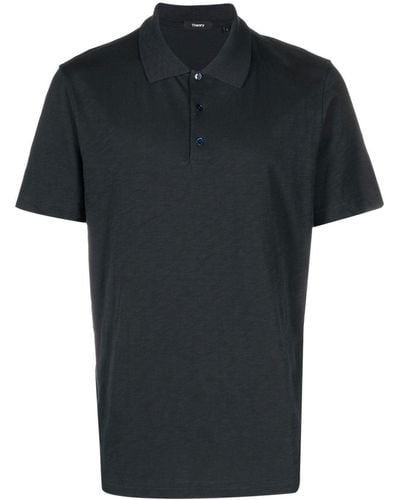 Theory Short-sleeved Polo Shirt - Black