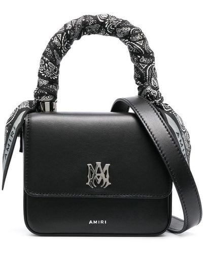 Amiri Micro M.a. Leather Mini Bag - Black