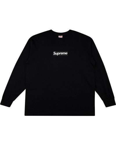 Supreme Sweatshirt mit Logo - Schwarz