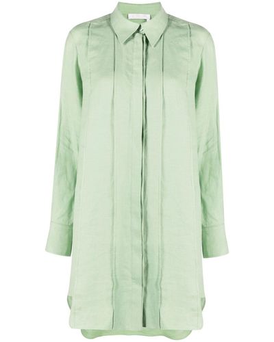 Chloé Lined Long-sleeved Shirt - Green