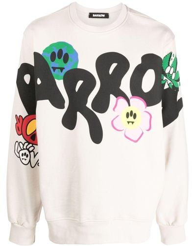 Barrow Logo-print Cotton Sweatshirt - Multicolor