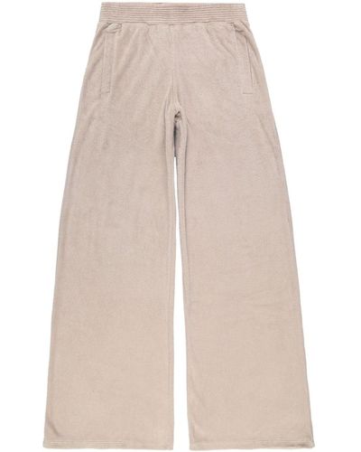 JACOB LEE Wide-leg Track Trousers - Natural