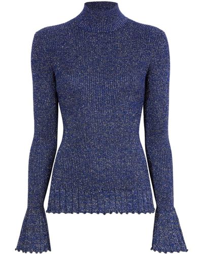 Proenza Schouler Avery Turtleneck Sweater - Blue