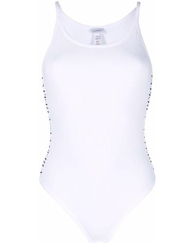 La Perla Side Logo Tape Body - White