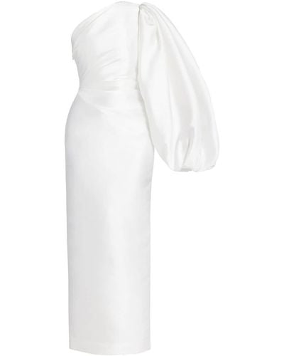 Solace London Asymmetrische Maxi-jurk - Wit