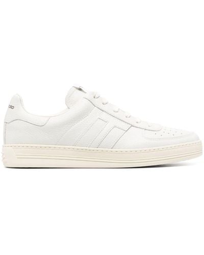 Tom Ford Sneakers Met Logopatch - Wit