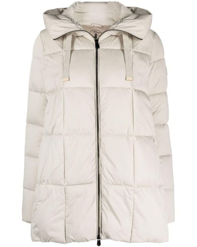 Save The Duck Alena Hooded Puffer Jacket - Natural