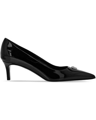 Philipp Plein 55mm Skull-appliqué Court Shoes - Black
