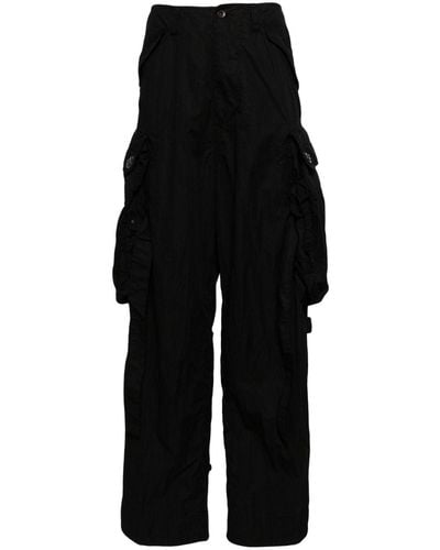 Julius Cargo cotton blend trousers - Noir