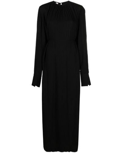 Totême Tie-waist Maxi Dress - Black