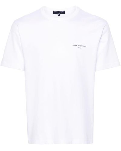 Comme des Garçons Logo-print Cotton T-shirt - White