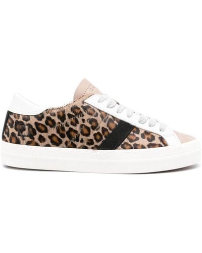 Date Hill Low Leopard-print Trainers - Brown