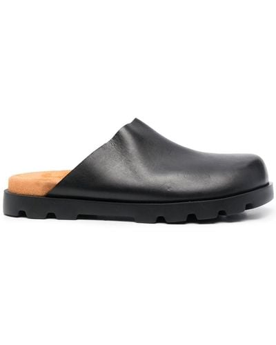 Camper Slip-on Leather Loafers - Grey
