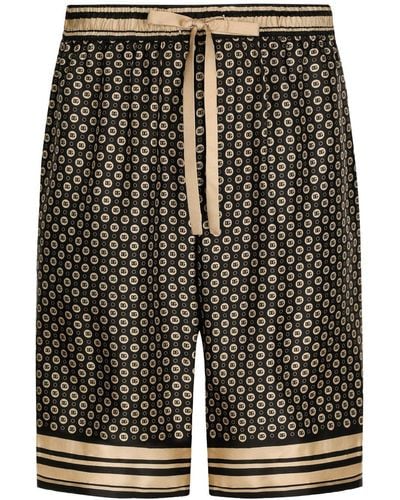 Dolce & Gabbana Zijden Shorts - Zwart