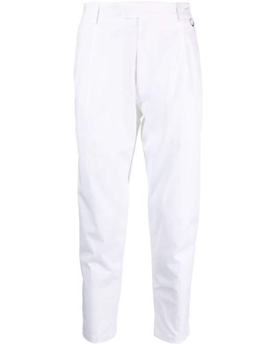 Low Brand Stretch-cotton Tapered Pants - White