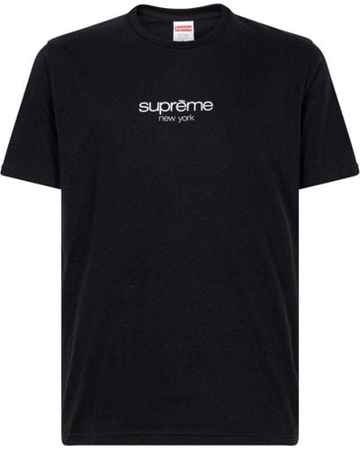 Supreme Classic Logo Crew Neck T-shirt - Black