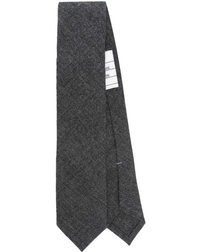 Thom Browne Rwb-stripe Wool Tie - Grey