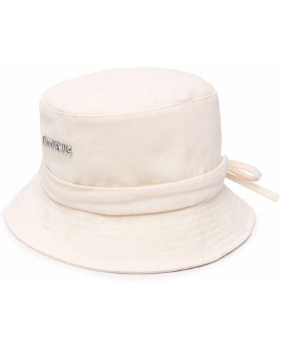 Jacquemus Tie-detail Bucket Hat - Natural