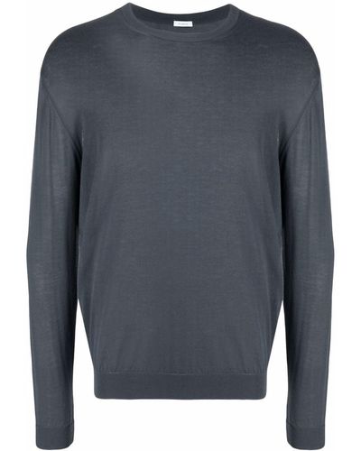 Malo Crew-neck Fitted Jumper - Grey