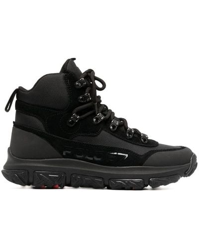 Polo Ralph Lauren Panelled Ankle-length Trail Boots - Black