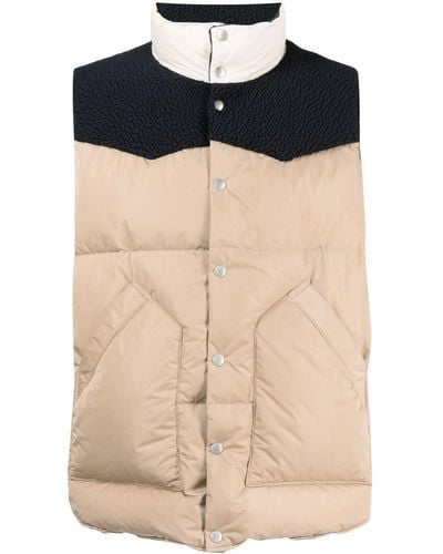 Undercover Panelled Padded Gilet - Blue