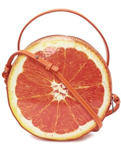 JW Anderson Orange Leren Shopper - Roze