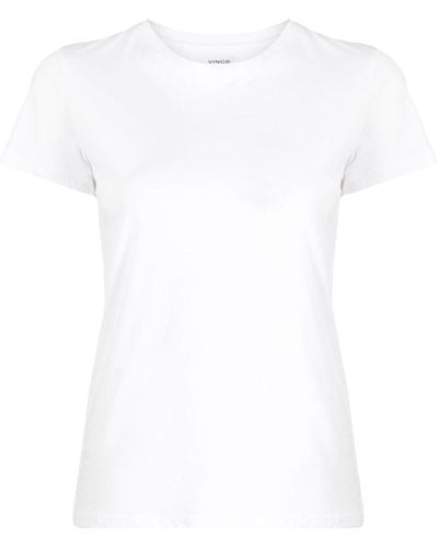 Vince Round-neck Cotton T-shirt - White