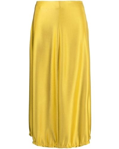 Jil Sander High-waisted Midi Skirt - Yellow