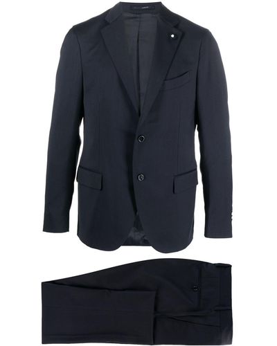Lardini Single-breasted Two-piece Suit - Blue