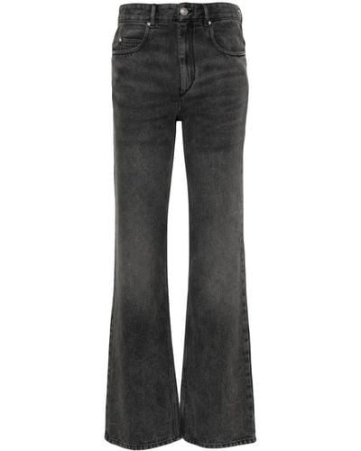 Isabel Marant Belvira High-rise Bootcut Jeans - Black