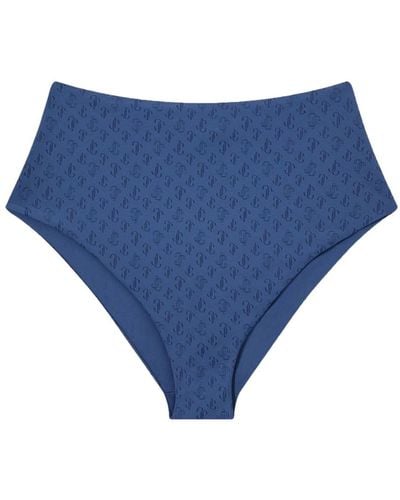 Jimmy Choo Bragas de bikini Suma con monograma - Azul