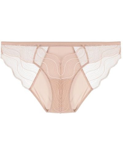 Calvin Klein Lace-panel Bikini Brief - Pink