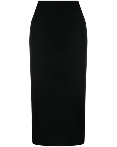 GAUGE81 Falda de tubo midi Ovida - Negro