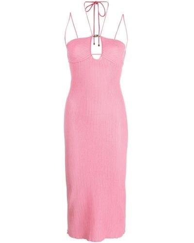 Blumarine ロゴプレート ドレス - ピンク