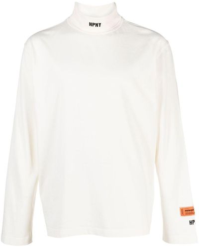 Heron Preston T-shirt à patch logo - Blanc