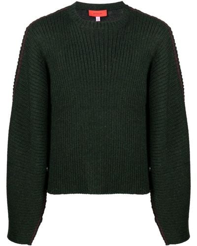 Eckhaus Latta Ash Crew-neck Sweater - Green
