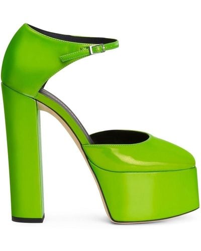 Giuseppe Zanotti Bebe Platform Court Shoes - Green