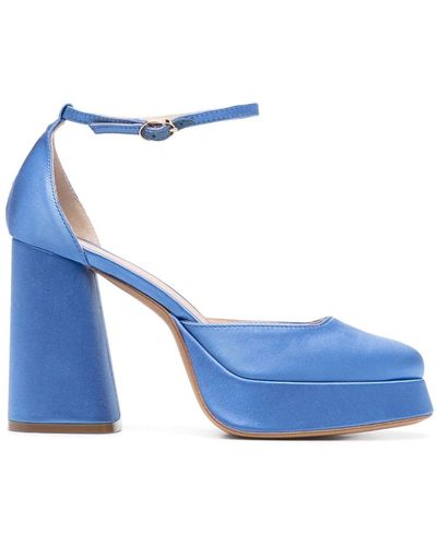 Roberto Festa Nicla 110mm Square-toe Court Shoes - Blue