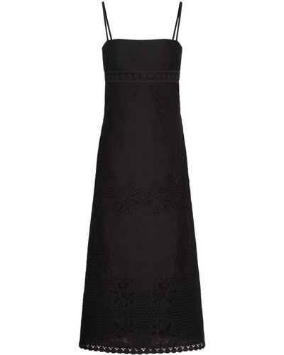 Valentino Garavani Cotton Midi Dress - Black