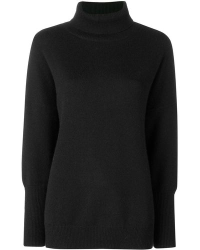 Chinti & Parker Relaxed Cashmere Polo - Black